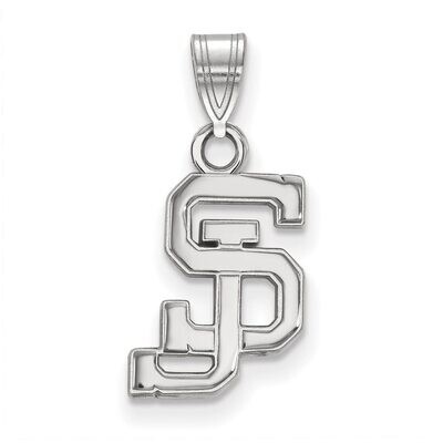 San Jose State University Small Pendant 10k White Gold 1W005SJS, MPN: 1W005SJS, 886774773865
