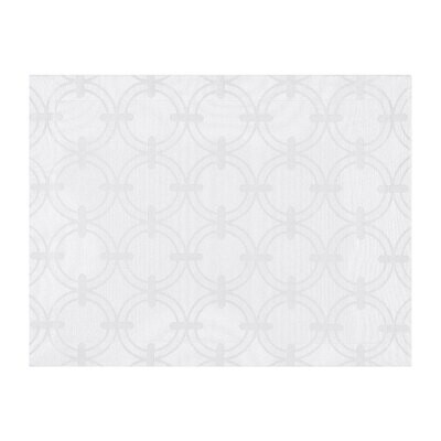 Le Jacquard Francais Anneaux White Placemat 14 X 19 Inch 22558 Set of 4, MPN: 22558, 3660269225582