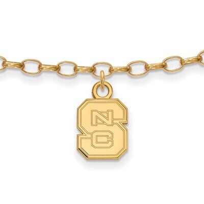 North Carolina State University Anklet Gold-plated Silver GP030NCS, MPN: GP030NCS, 886774933573