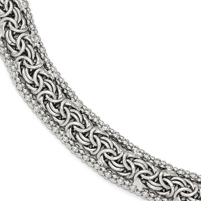 Leslie&#39;s Bracelet 7.5 Inch Sterling Silver Polished HB-QLF548-7.5, MPN: QLF548-7.5, 191101554339