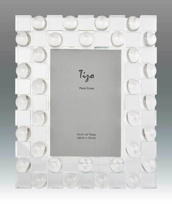Tizo Sphere Square 4 x 6 Inch Glass Picture Frame PH1750-46, MPN: PH1750-46,