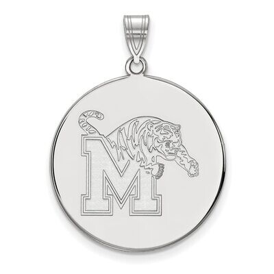 University of Memphis x-Large Disc Pendant 14k White Gold 4W034UMP, MPN: 4W034UMP, 886774846514
