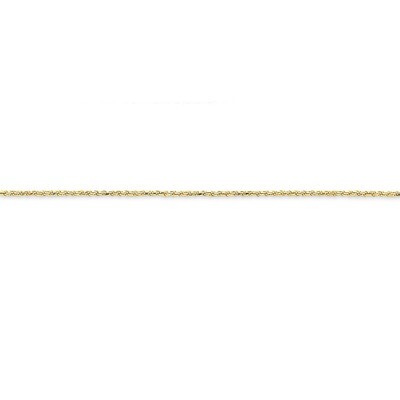1.2mm Solid Diamond-cut Machine-Made with Lobster Rope Chain 14 Inch 14k Gold M012L-14, MPN: M012L-…