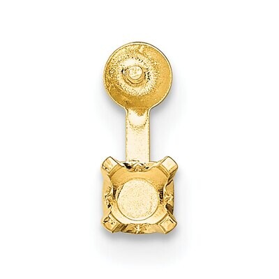 7.0mm Pearl Post with .10ct. Diamond Accent Earring Mounting 14k Yellow Gold YG2664, MPN: YG2664,