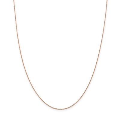 1.0Mm Cable Chain 14k Rose Gold RSC20-16, MPN: RSC20, 886774537276