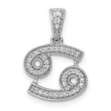 Cancer Pendant 14k White Gold Diamond PM4105-013-WA, MPN: PM4105-013-WA, 883957297675