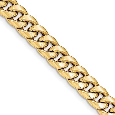 9 Inch Hollow Miami Cuban Chain 14k Gold BC157-9, MPN: BC157-9, 886774540313