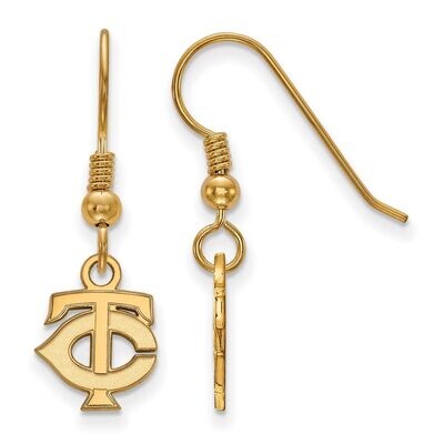 Minnesota Twins x-Small Dangle Earring Wire Gold-plated Silver GP008TWN, MPN: GP008TWN, 886774907956