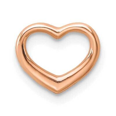 Heart Chain Slide 14k Rose Gold Polished K7108R, MPN: K7108R,