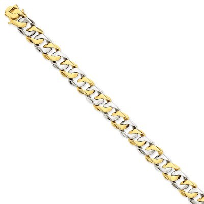 11.35mm Polished Fancy Link Chain 20 Inch 14k Two-Tone Gold LK520-20, MPN: LK520-20, 191101652967