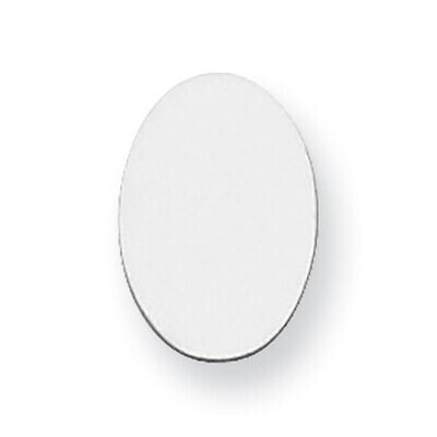 Oval Stamping Sterling Silver Rhodium-plated SS1080, MPN: SS1080,