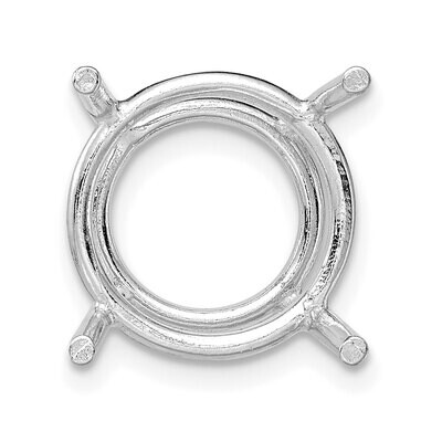 Round 4-Prong Basket For Larger Sizes 9.5mm Setting 14k White Gold WG114, MPN: WG114,
