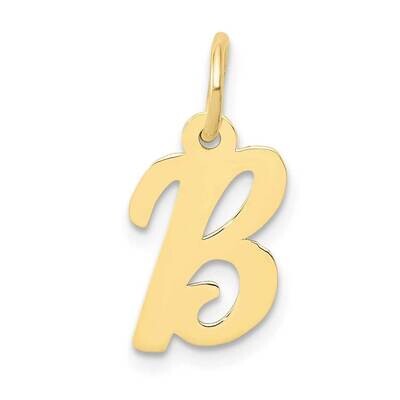 Script Initial B Charm 10k Gold Small 10YC658B, MPN: 10YC658B,