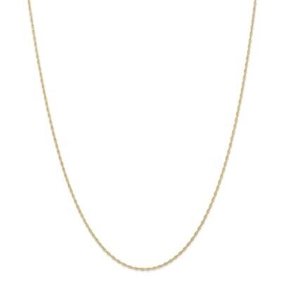 1.15mmcarded Cable Rope Chain 22 Inch 14k Gold 9RY-22, MPN: 9RY-22, 883957165912