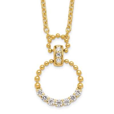 Si1/Si2, G H I, Necklace 14k Gold Lab Grown Diamond PM9123-024-YLG-18, MPN: PM9123-024-YLG-18, 8839…