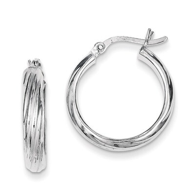 20mm Hoop Earrings Sterling Silver QE6722, MPN: QE6722, 883957557526