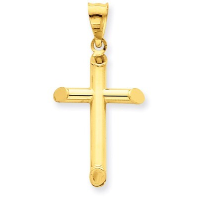 3-D Polished Hollow Cross Pendant 14k Gold K3607, MPN: K3607, 886774078786