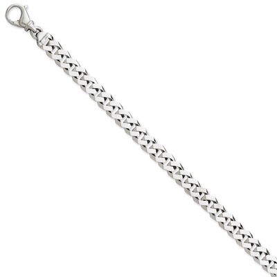 7.85mm Polished Link Chain 24 Inch 14k White Gold WLK375-24, MPN: WLK375-24, 191101715327