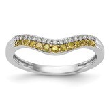 Yellow &amp; White Diamond Band 14k White Gold RM3448B-YL-020-WAA, MPN: RM3448B-YL-020-WAA, RM3448B-YL-…