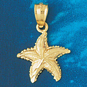 Dazzlers Jewelry Starfish Pendant Necklace Charm Bracelet in Yellow, White or Rose Gold 109, MPN: D…