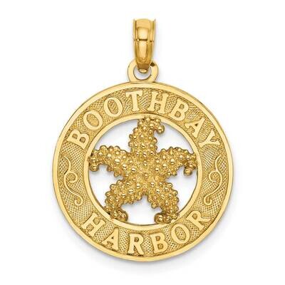 Boothbay Harbor Round Frame with Starfish Charm 14k Gold K7381, MPN: K7381, 637218010585