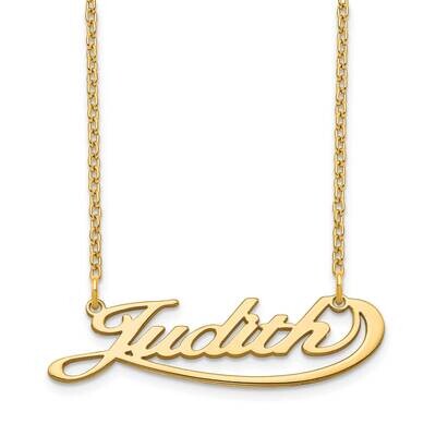 Under Swoop Nameplate Necklace 10k Gold 10XNA946Y, MPN: 10XNA946Y, 191101990908