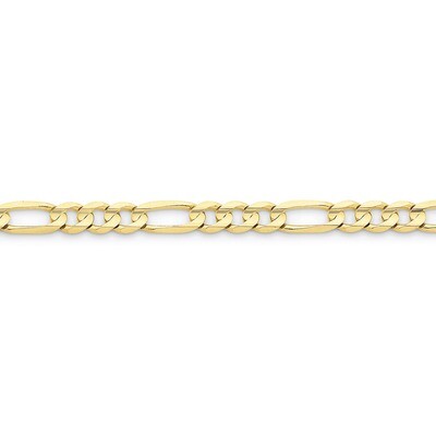 6mm Light Figaro Chain 18 Inch 10k Gold 10LF160-18, MPN: 10LF160-18, 886774085425