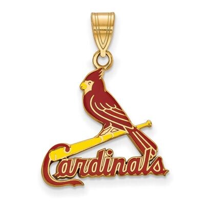 Saint Louis Cardinals Large Enamel Pendant Gold-plated Silver GP030CRD, MPN: GP030CRD, 886774933351