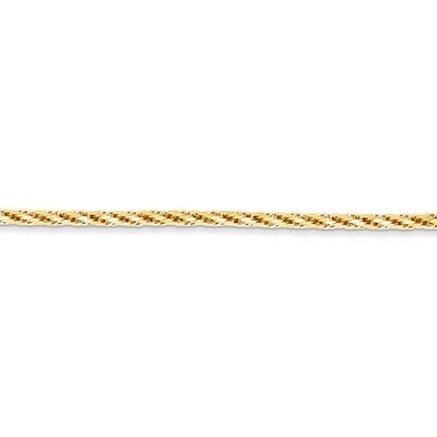 Hollow Chain 18 Inch 14k Gold Diamond-cut BC132-18, MPN: BC132-18, 886774397474