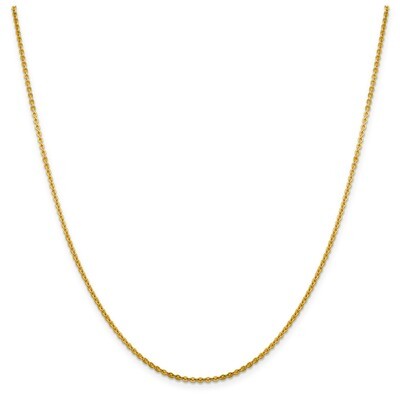 Leslie&#39;s 1.95 mm Flat Cable Chain 18 Inch 14k Gold HB-7246-18, MPN: 7246-18, 191101848988