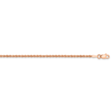 16 Inch 1.75mm Diamond-cut Rope with Lobster Clasp Chain 14k Rose Gold 014R-16, MPN: 014R-16, 88395…