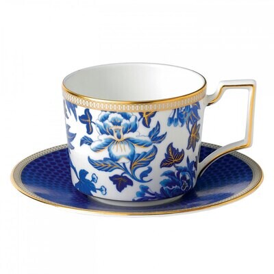 Wedgwood Hibiscus Teacup and Saucer Set, MPN: 40003900, 701587159487