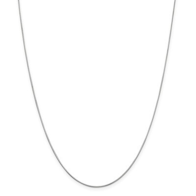 Leslie&#39;s .8 mm Diamond-cut Octagonal Snake Chain 18 Inch 14K White Gold HB-7184-18, MPN: 7184-18, 8…