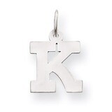 Small Block Initial K Charm 14k White Gold YC665K, MPN: YC665K, 883957973067