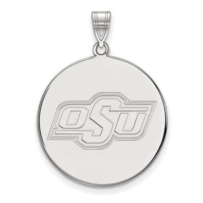 Oklahoma State University Extra Large Disc Pendant Sterling Silver SS066OKS, MPN: SS066OKS, 8867746…