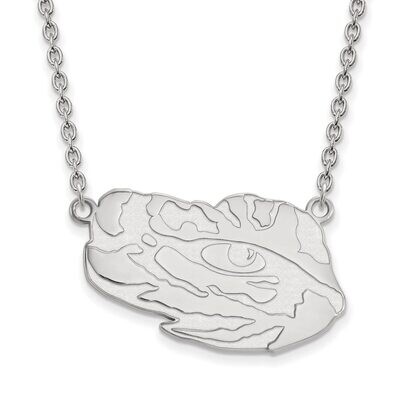 Louisiana State University Large Pendant with Necklace Sterling Silver SS070LSU-18, MPN: SS070LSU-1…