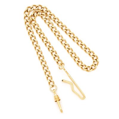 Charles Hubert Gold Finish Brass 14.5In Pocket Watch Chain XWA1901, MPN: XWA1901, 811233011387