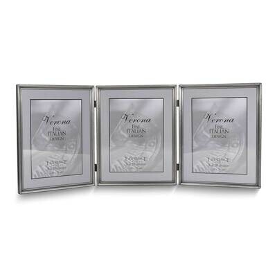 Pewter Brushed and Beaded 8x10 Triple Photo Frame GM25429, MPN: GM25429, 751148065283