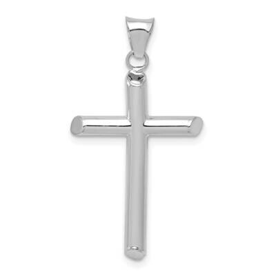 Tube Cross Pendant 14k White Gold Polished K6178W, MPN: K6178W, 191101085727