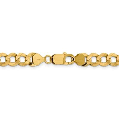24 Inch 8.3mm Solid Polished Light Flat Cuban Chain 14k Yellow Gold LCB210-24, MPN: LCB210-24, 8867…