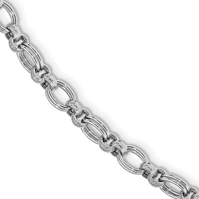 Leslie&#39;s Polished Fancy Link Bracelet 14k White Gold HB-LF1248W-7.5, MPN: LF1248W-7.5, 191101744501