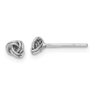 Post Love Knot Earrings Sterling Silver Rhodium-Plated QE16418, MPN: QE16418, 196904167076