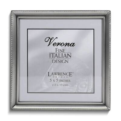 Pewter Brushed and Beaded 5x5 Photo Frame GM25421, MPN: GM25421, 751148054089