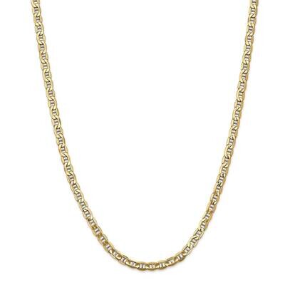 4.75mm Semi-Solid Anchor Chain 22 Inch 14k Gold BC101-22, MPN: BC101-22, 883957171074