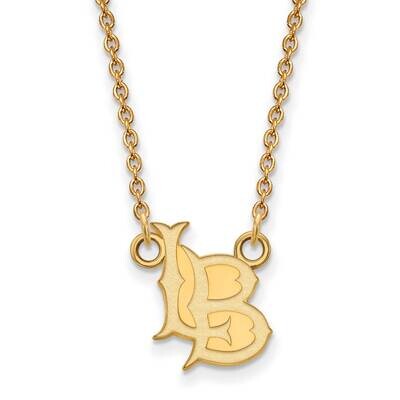 California State University, Long Beach Small Pendant with N Gold-plated Sterling Silver GP004CLB-1…