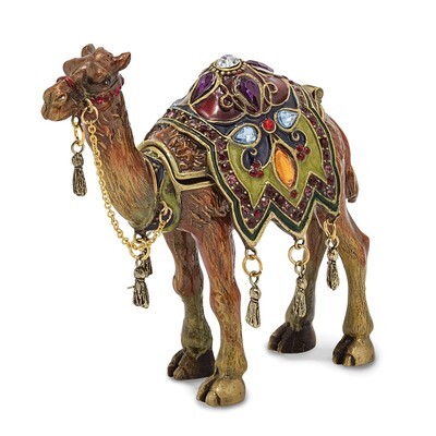 Desert Camel Trinket Box Enamel on Pewter by Jere, MPN: BJ2152, 191101595509