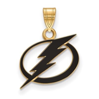 Tampa Bay Ligtning Small Enamel Pendant Gold-plated Silver GP028LIG, MPN: GP028LIG, 886774744094
