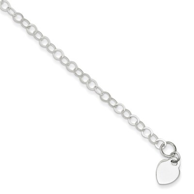 7.25 Inch Link Bracelet Sterling Silver Fancy QG1449-7.25, MPN: QG1449-7.25, 191101294211