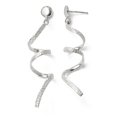 Leslie&#39;s Polished Post Dangle Earrings - Sterling Silver HB-VA45, MPN: VA45, 883957021089