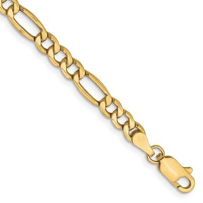 4.2mm Semi-Solid Figaro Chain 9 Inch 10k Gold 10BC94-9, MPN: 10BC94-9, 191101568107